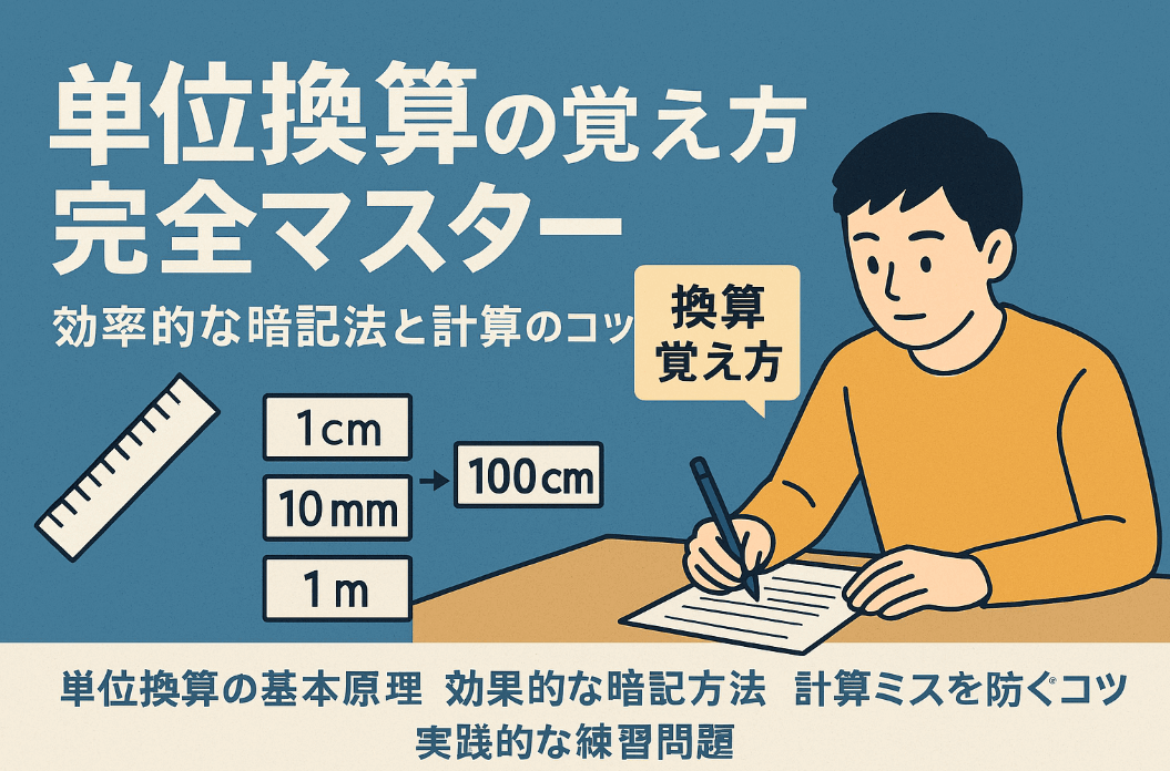 単位換算の覚え方完全マスター - 効率的な暗記法と計算のコツ